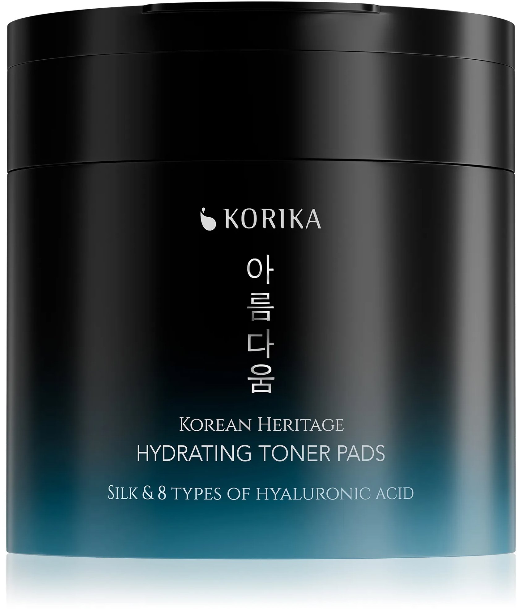 KORIKA Korean Heritage Silk & 8 Types of Hyaluronic Acid Super hydrating toner pads 70 pcs