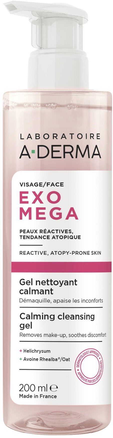 A-DERMA Exomega Zklidňující čisticí gel 200 ml