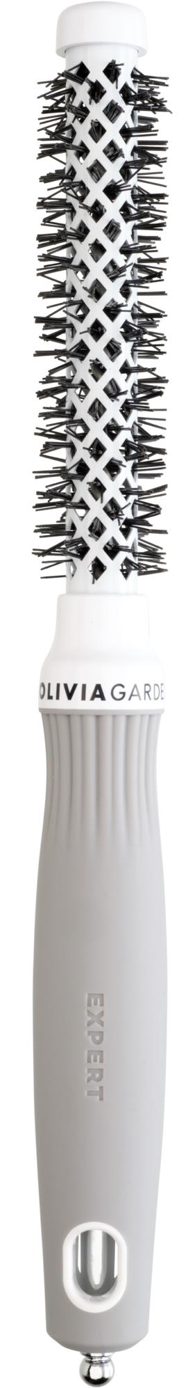 OLIVIA GARDEN Expert Shine Wavy Bristles White&Grey 15 mm