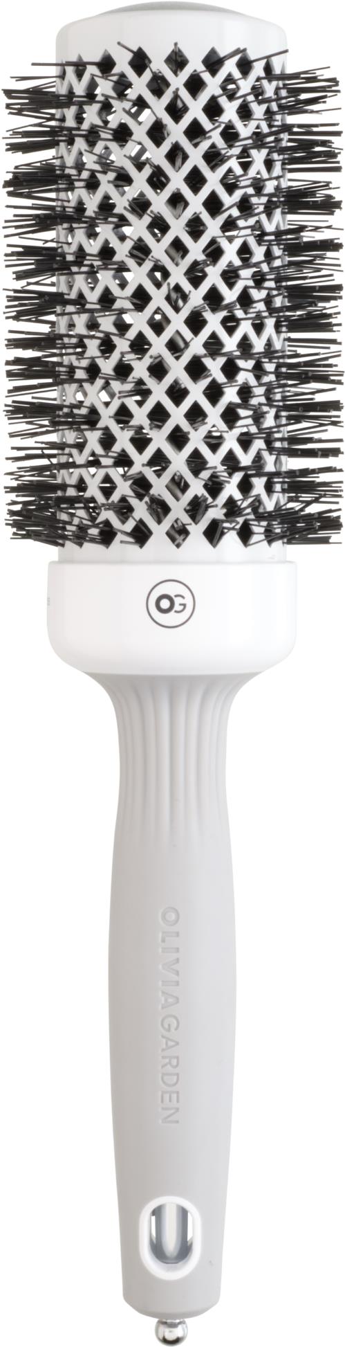OLIVIA GARDEN Expert Shine Wavy Bristles White&Grey 55 mm