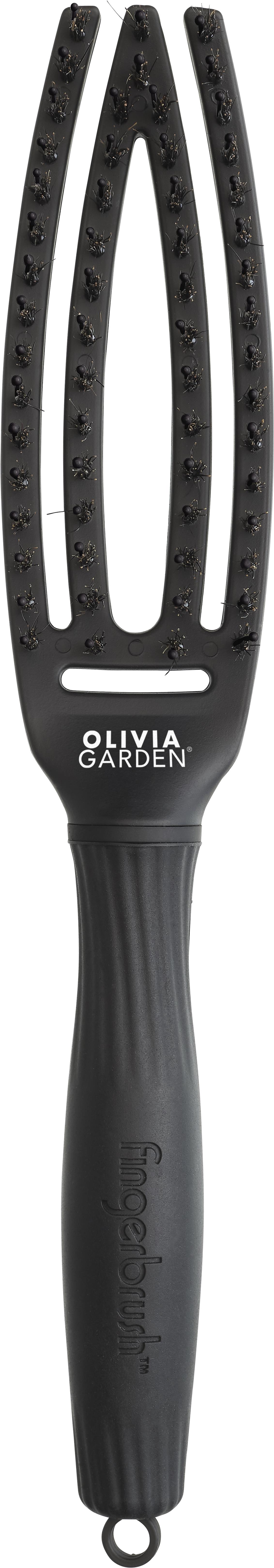 OLIVIA GARDEN Fingerbrush Combo Full Black Small