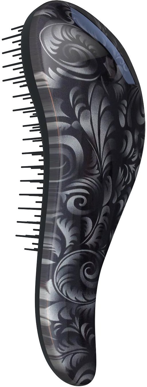 DTANGLER Detangling Brush Black Flower