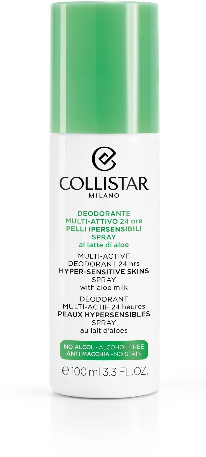 COLLISTAR Multi-Active Deodorant 24 H Hyper-Sensitive Skins Spray With Aloe Milk 100 ml