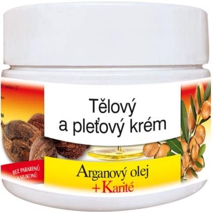 BIONE COSMETICS Bio Arganový olej a karité Tělový a pleťový krém 260 ml