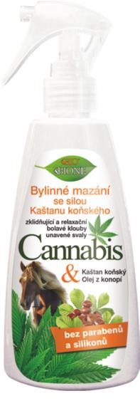BIONE COSMETICS Bio Cannabis Bylinné mazání s kaštanem koňským 260 ml