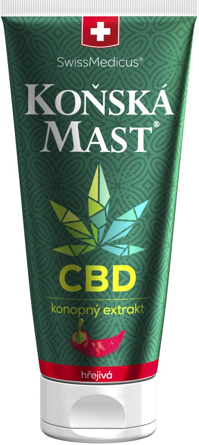 SwissMedicus Koňská Mast s CBD hřejivá, tuba 200 ml