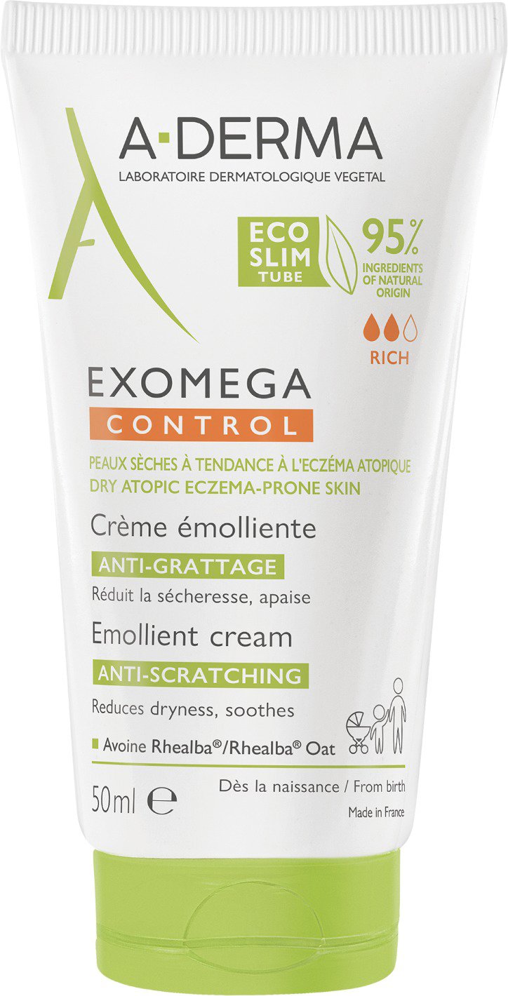 A-DERMA Exomega Control Emolienční krém pro suchou kůži se sklonem k atopii 50 ml
