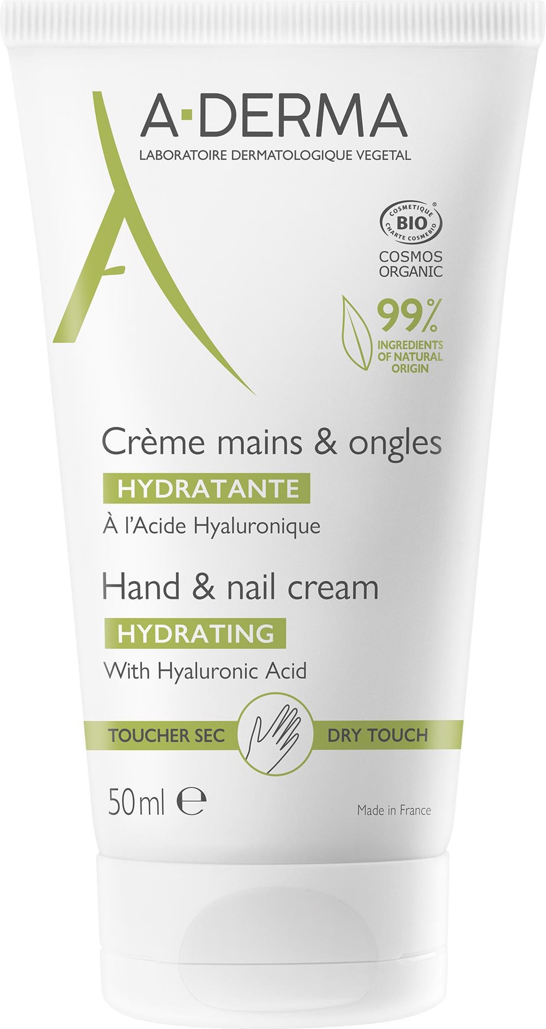 A-DERMA Hydratační krém na ruce a nehty 50 ml