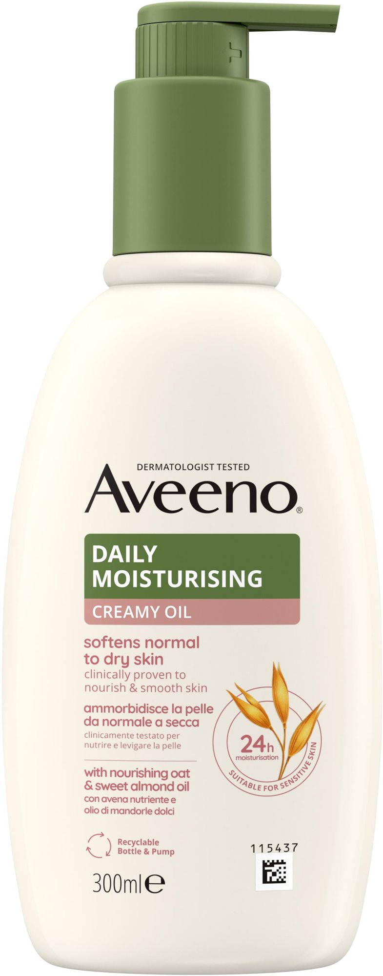AVEENO Daily Moisturising Krém s olejem 300 ml
