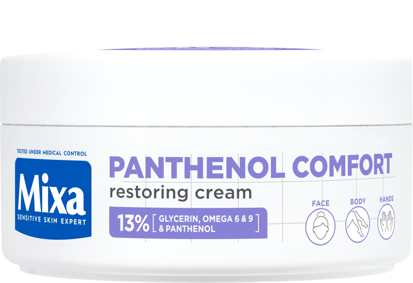 MIXA Panthenol Comfort obnovující tělová péče i pro pokožku se sklonem k atopii, 150 ml