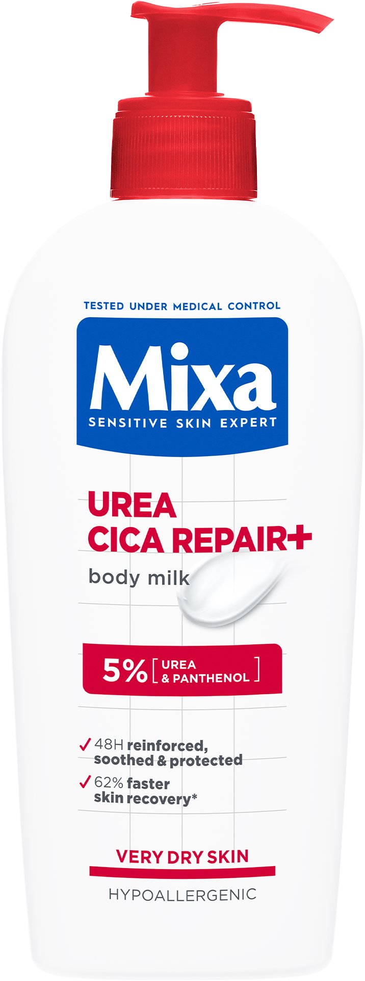 MIXA Cica Urea Repair+ tělové mléko pro velmi suchou pokožku, 400 ml