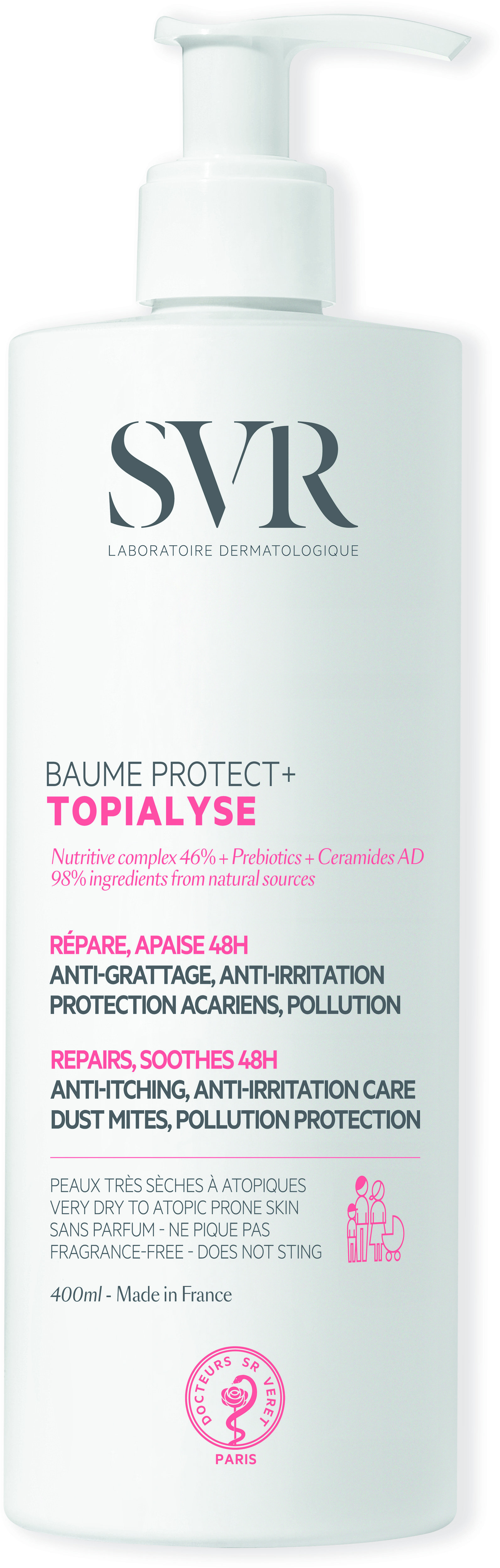 SVR Topialyse Baume Protect+ Ochranný balzám 400 ml