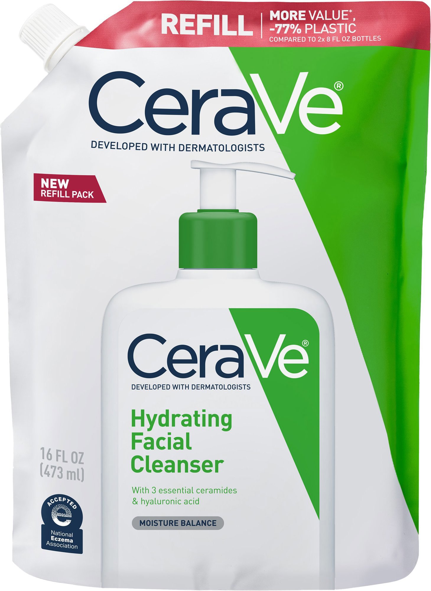 CERAVE Hydratační čistící gel náhradní náplň 473 ml