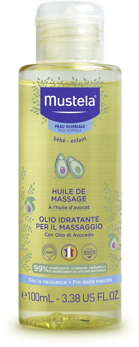 MUSTELA Masážní olej s organicky pěstovaným avokádem 100 ml