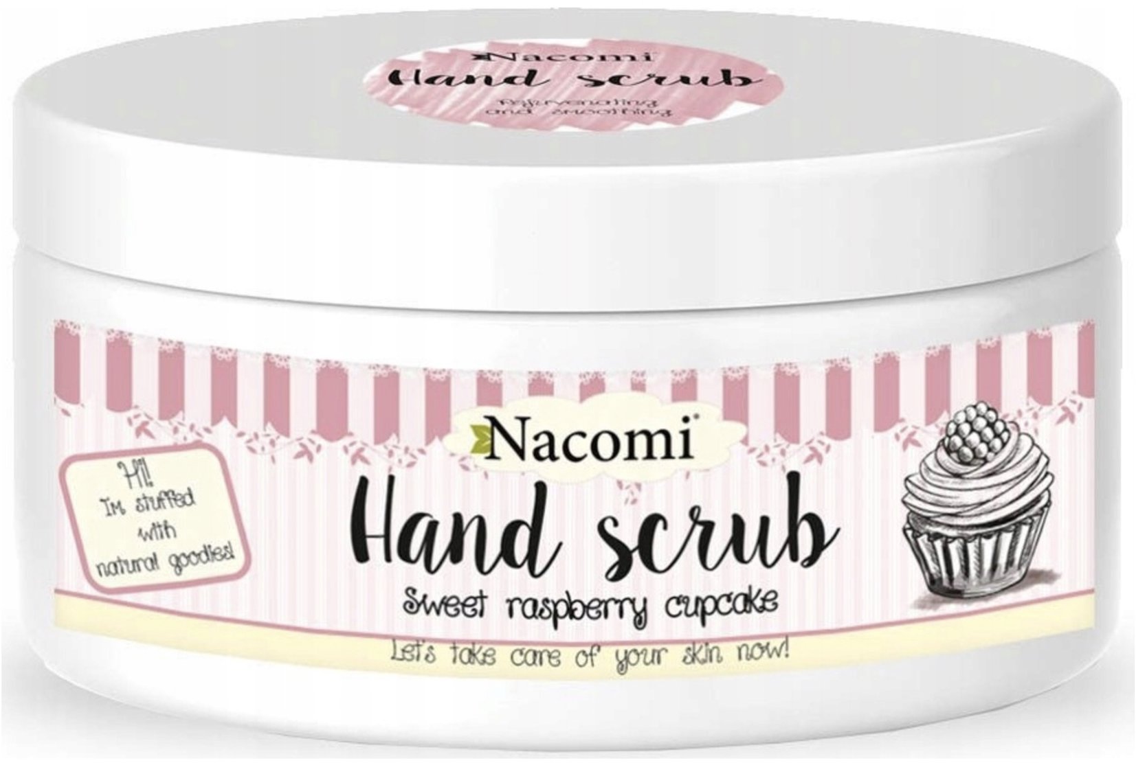 NACOMI Hand Scrub Raspberry Cupcake 125 g