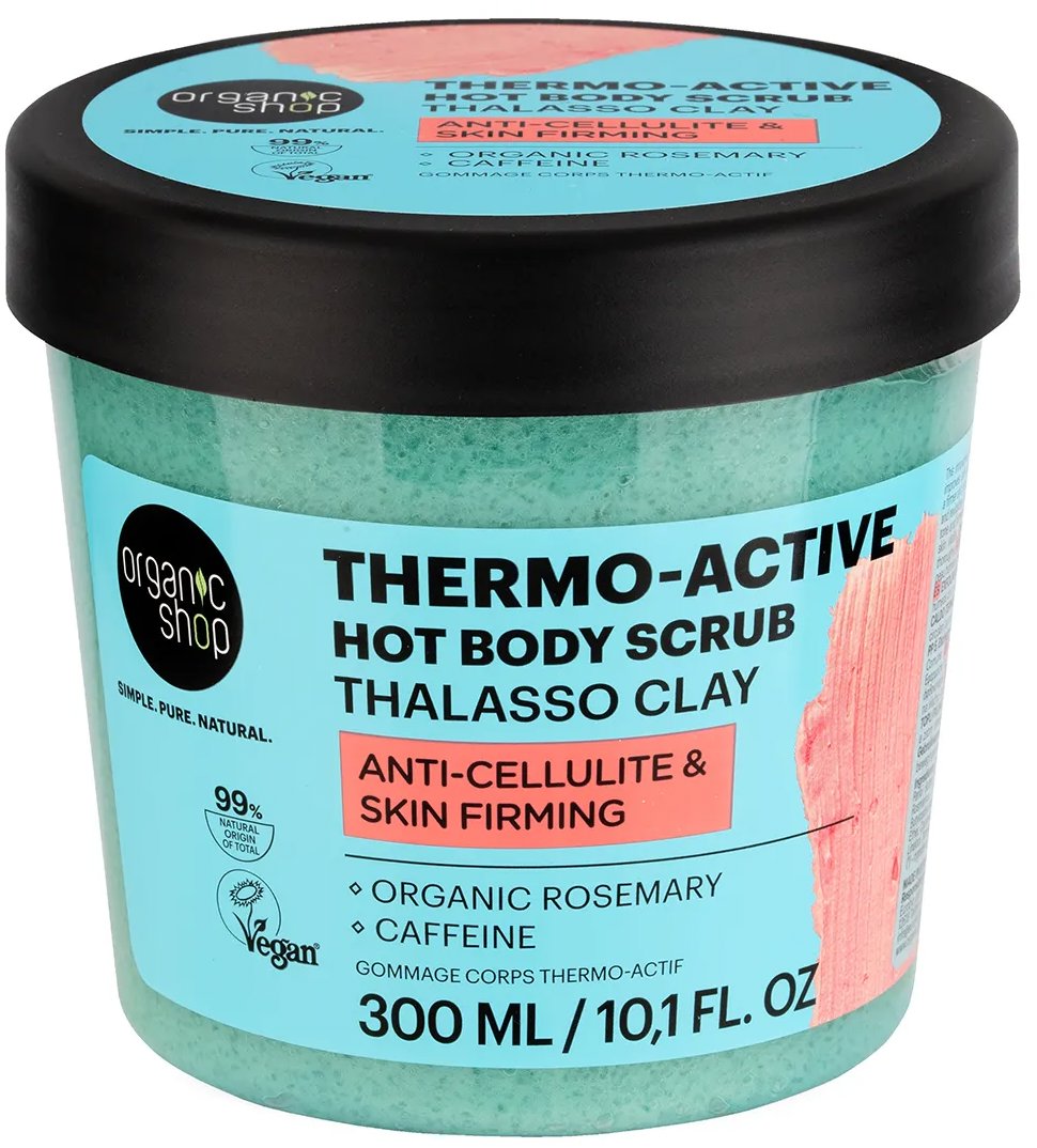 ORGANIC SHOP Thalasso Thermo-Active hřejivý tělový peeling s jílem 300 ml