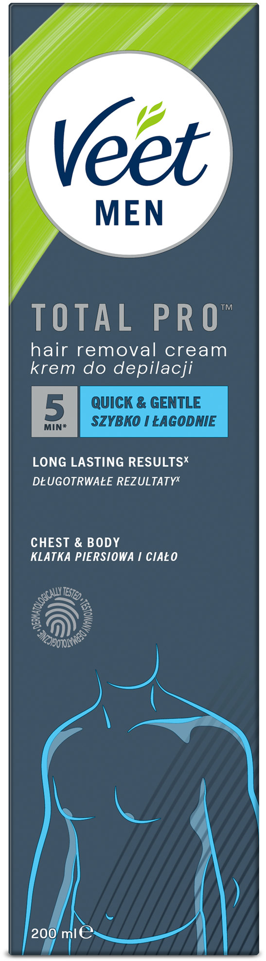 VEET Men Total Pro krém na depilaci 200 ml