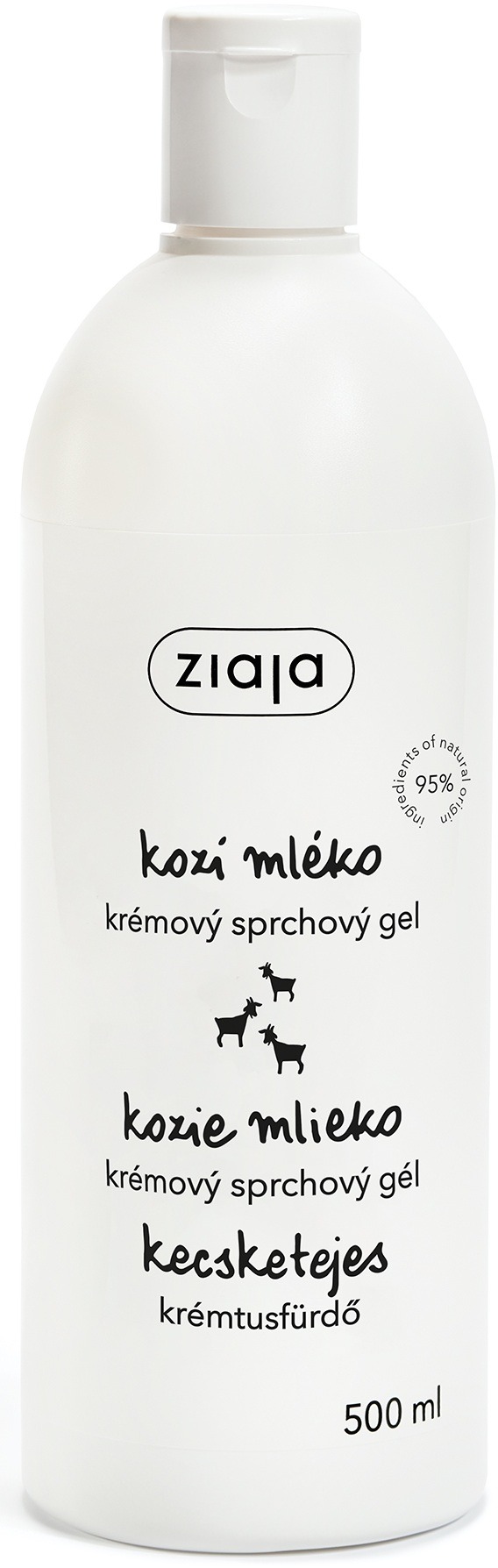 ZIAJA Kozí mléko Krémové sprchové mýdlo 500 ml