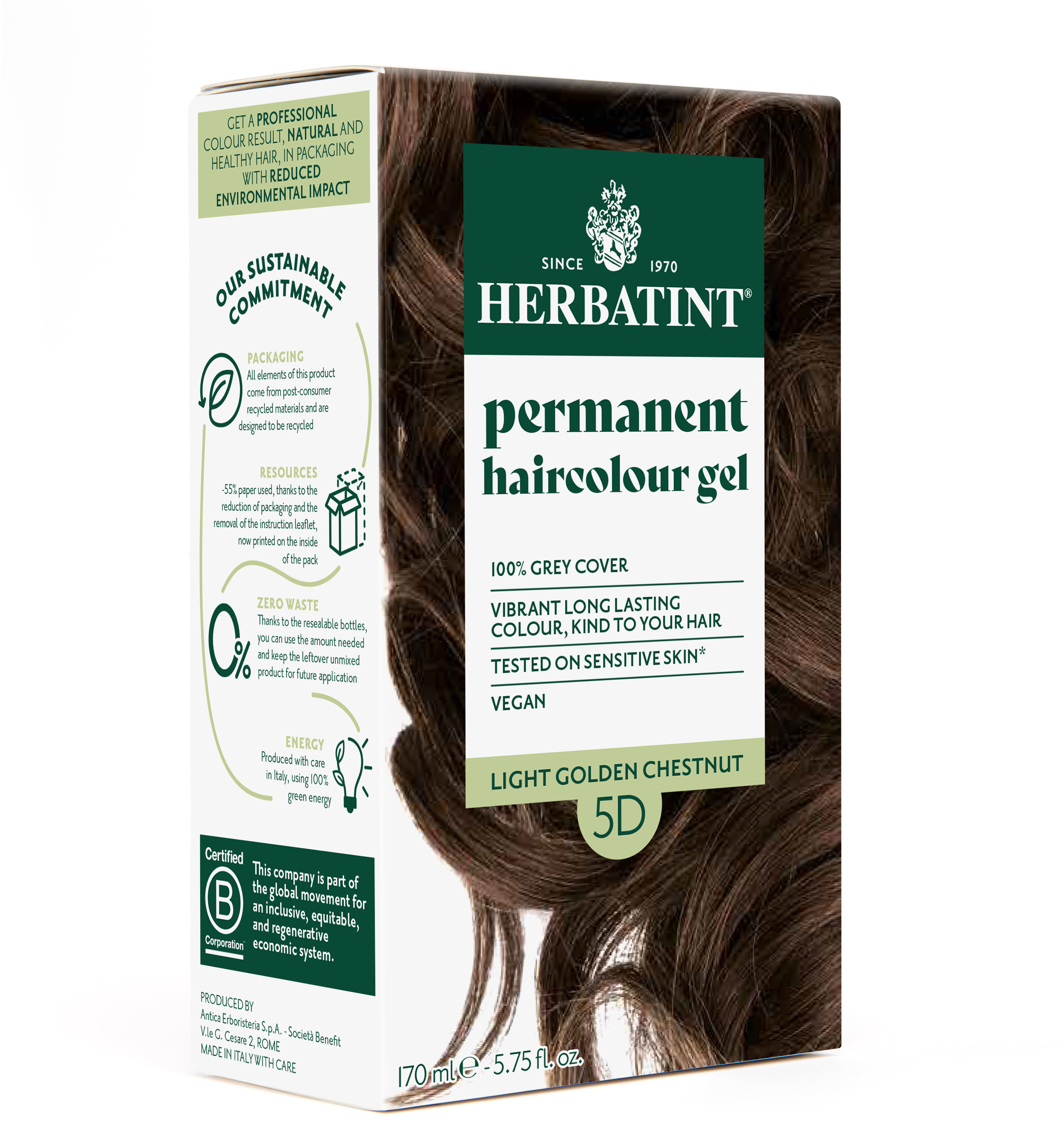 HERBATINT 5D světle zlatavý kaštan 170 ml