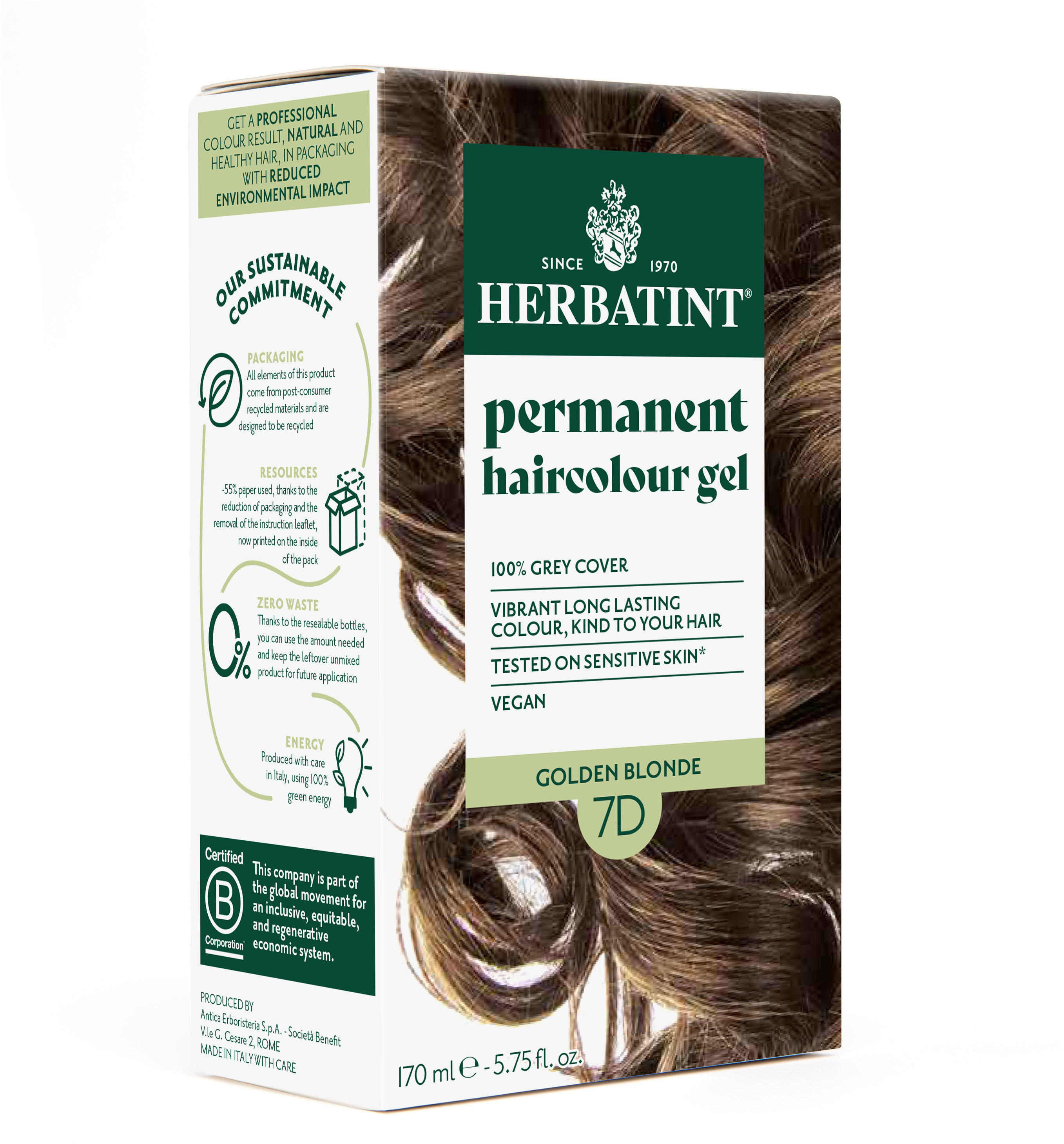 HERBATINT 7D zlatavá blond 170 ml