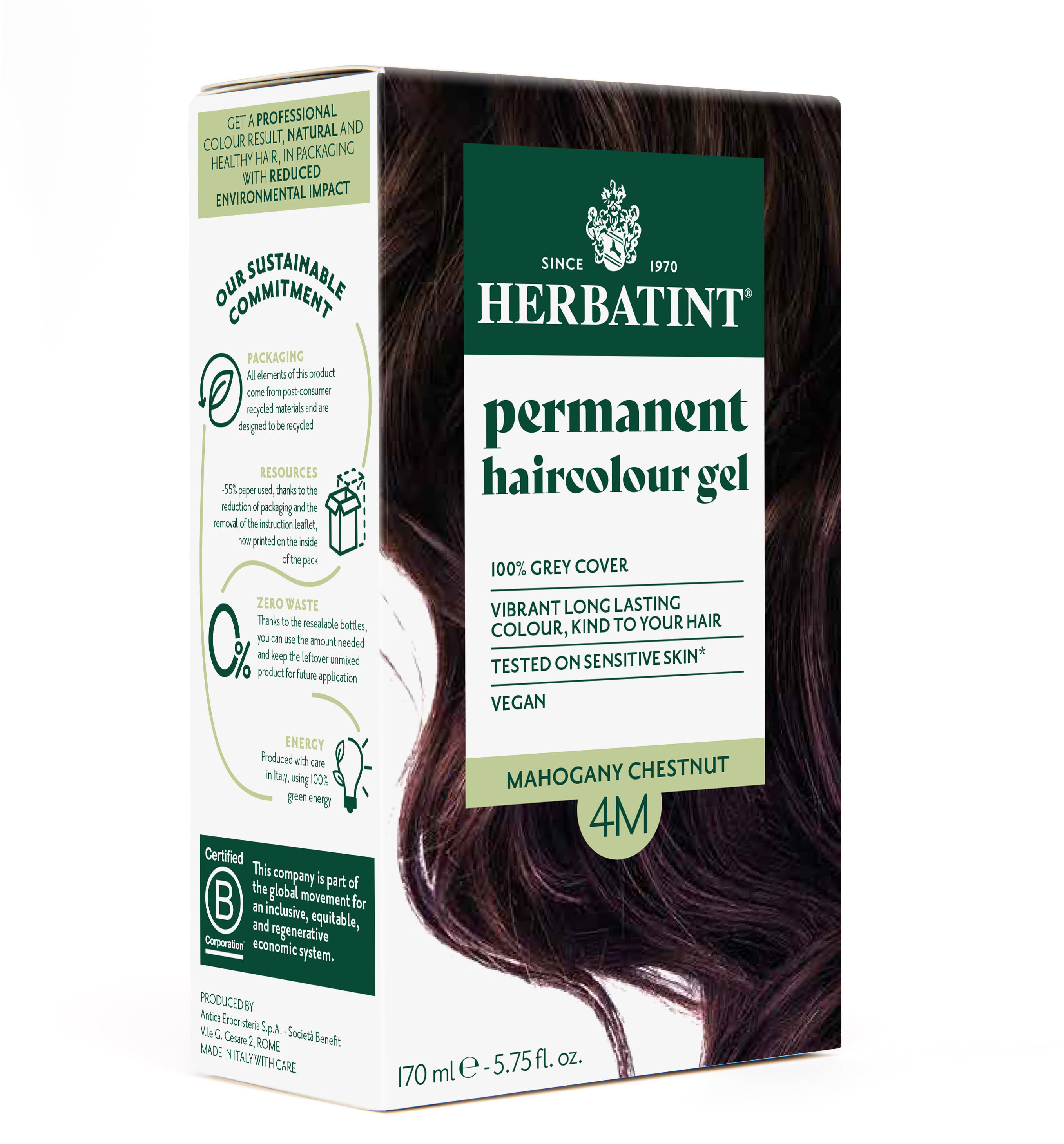 HERBATINT 4M mahagonový kaštan 170 ml
