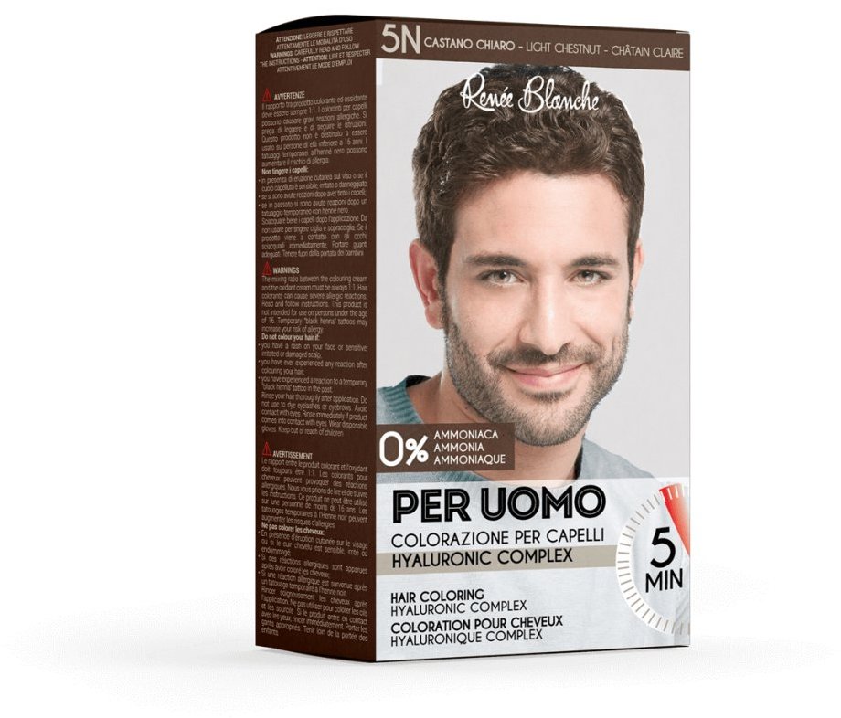 RENÉE BLANCHE Per Uomo Coloring Cream Kit 5N světlé hnědá 100 ml