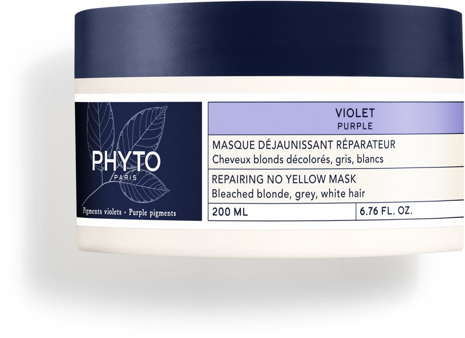 PHYTO Purple Maska pro odbarvené blond, šedivé a bílé vlasy 200 ml