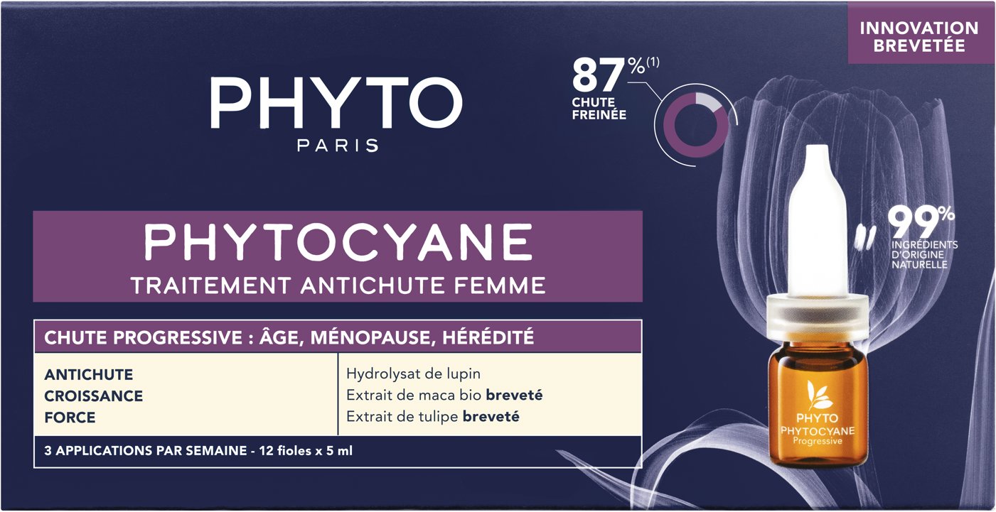 PHYTO Phytocyane Péče proti progresivnímu vypadávní vlasů pro ženy 12 × 5 ml