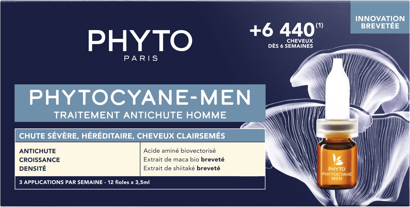 PHYTO Phytocyane Men Péče proti vypadávání vlasů pro muže 12 × 3,5 ml