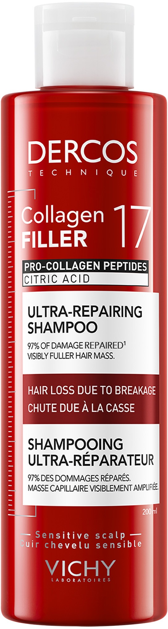 VICHY Collagen 17 Filler regenerační šampon 200 ml
