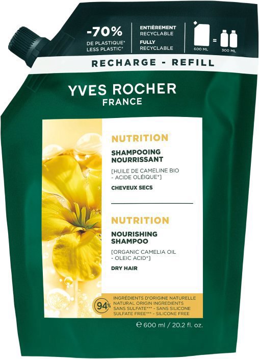 YVES ROCHER Vyživující šampon 600 ml