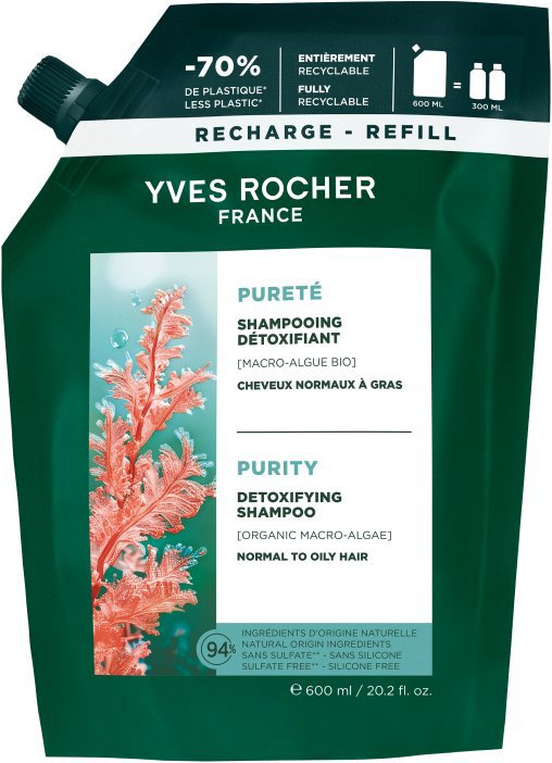 YVES ROCHER Detoxikační šampon 600 ml