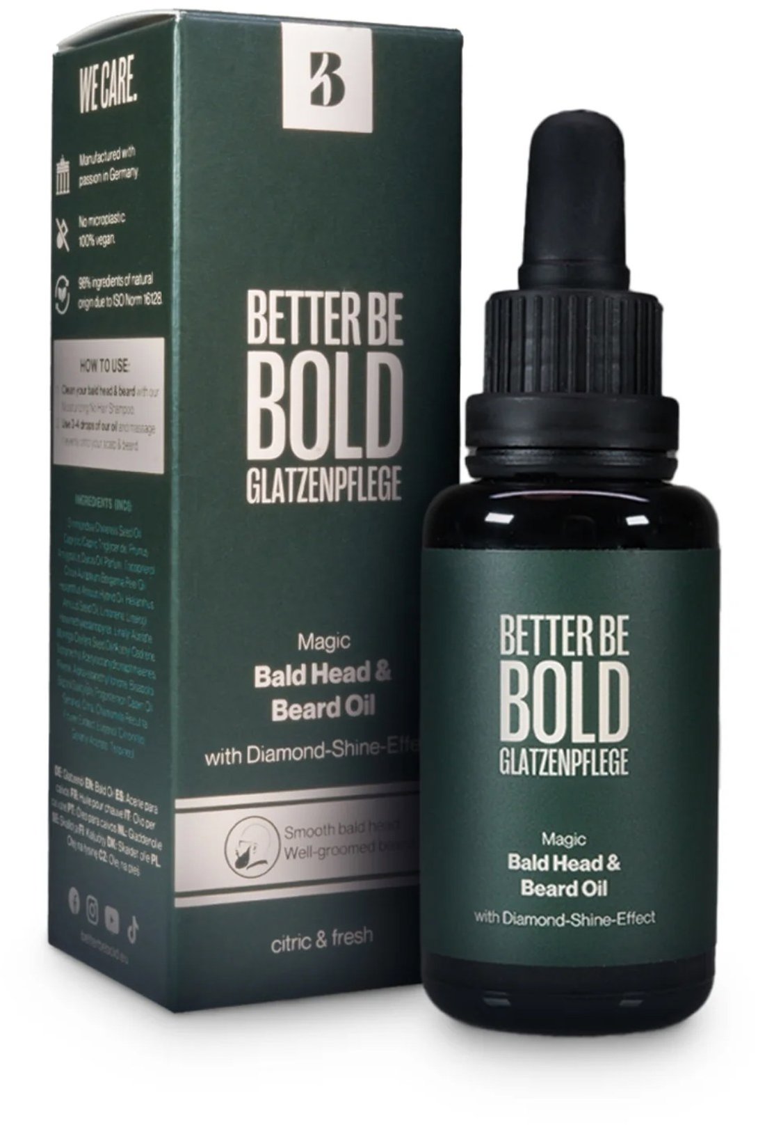 BETTER BE BOLD Magic Bald Head & Beard Oil 30 ml