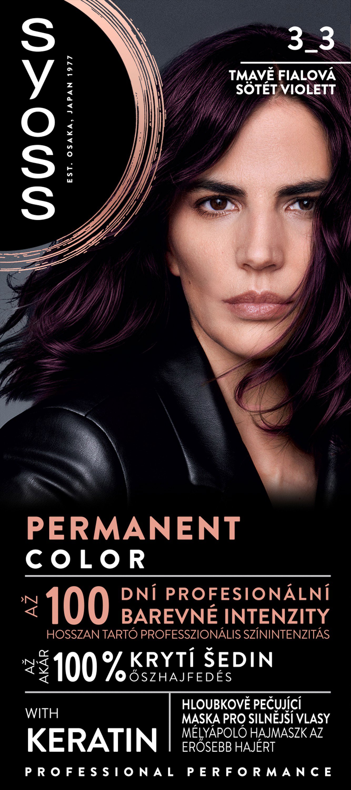 SYOSS Color 3-3 Tmavě fialový 50 ml