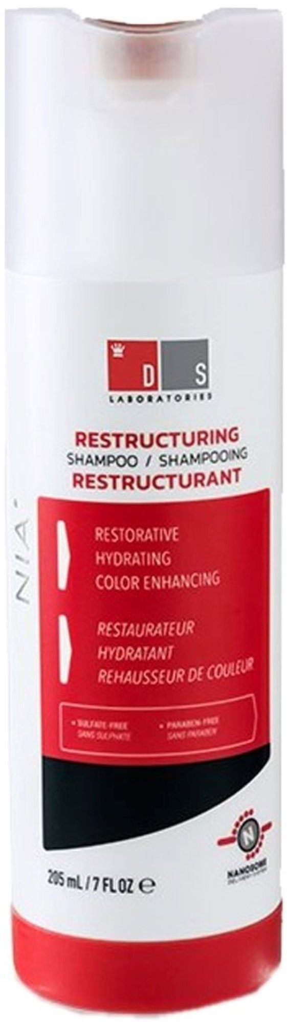 DS LABORATORIES Nia Restructuring Shampoo 205 ml