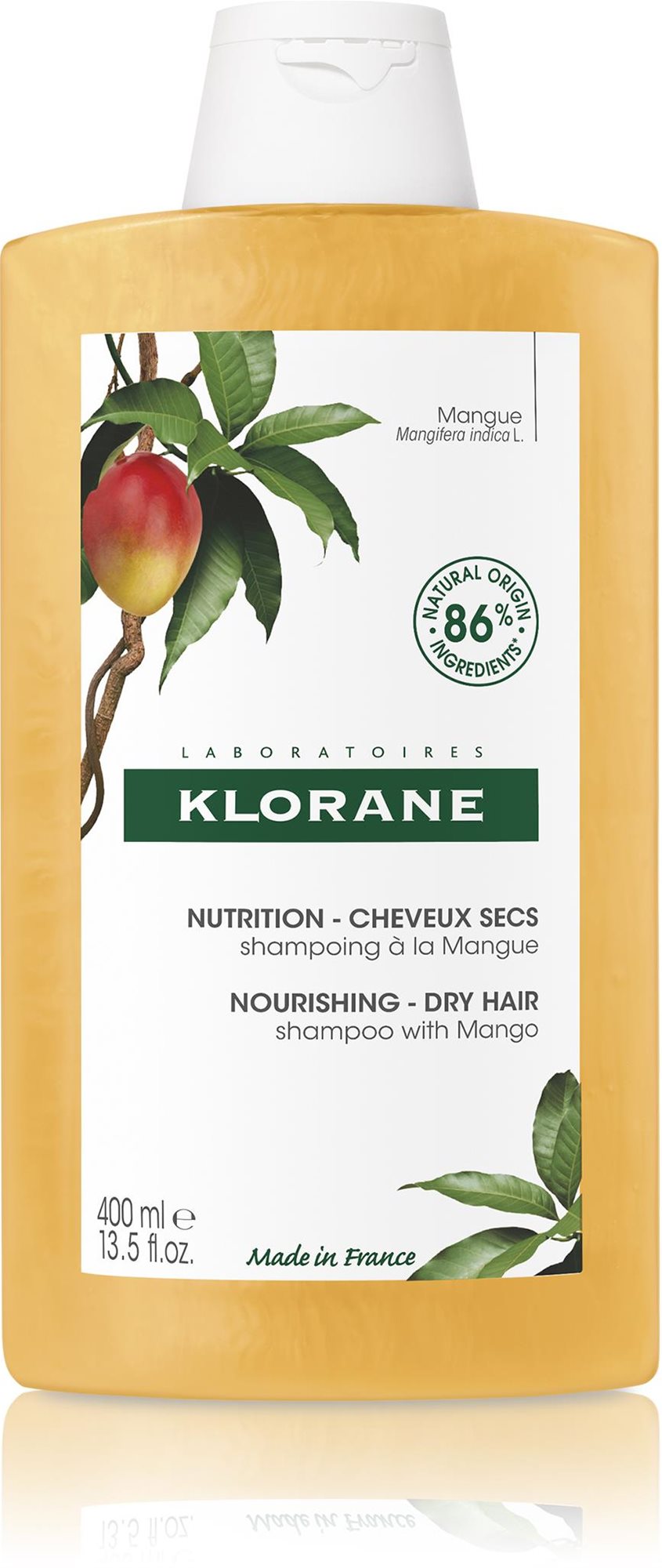 KLORANE Šampon s mangem - vyživující pro suché vlasy 400 ml