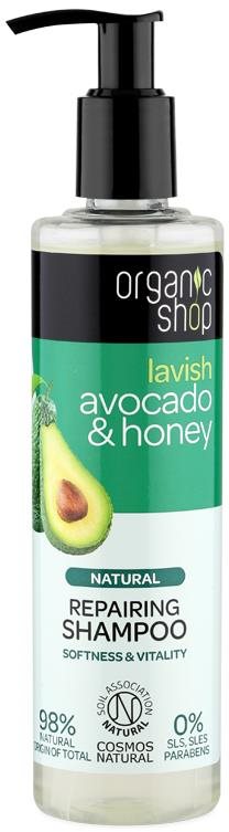 ORGANIC SHOP Regenerační šampon avokádo a med 280 ml