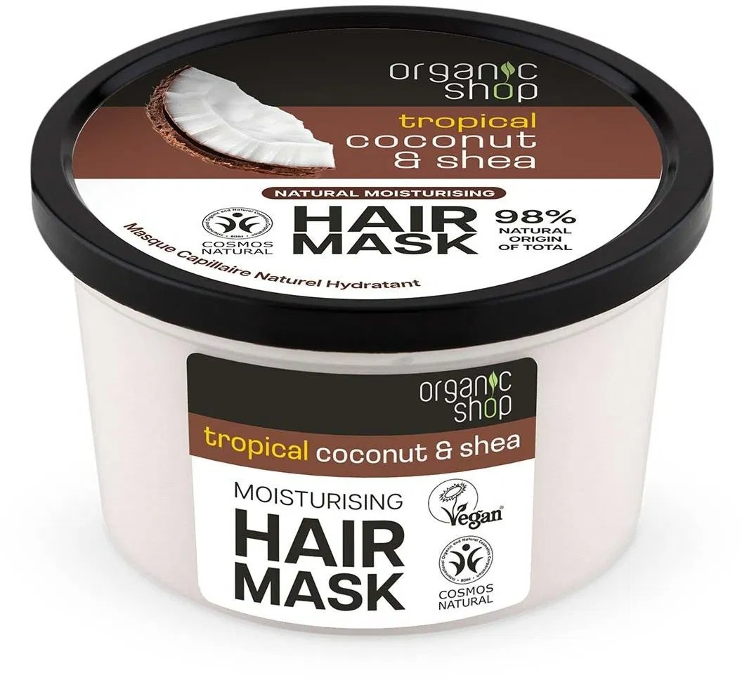 ORGANIC SHOP Hydratační vlasová maska kokos a bambucké máslo 250 ml