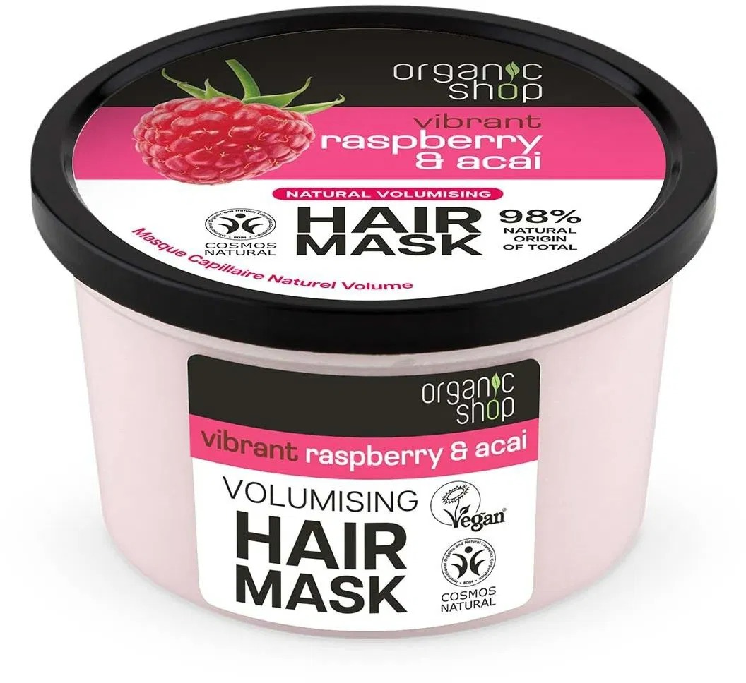ORGANIC SHOP Objemový vlasová maska maliny a acai 250 ml