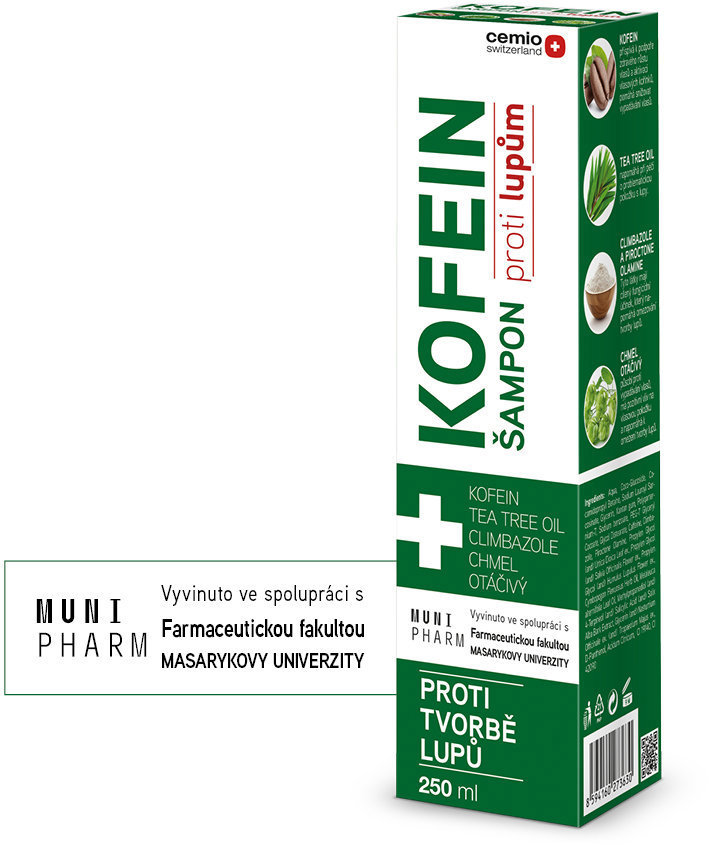 CEMIO Kofein šampon proti lupům 250 ml