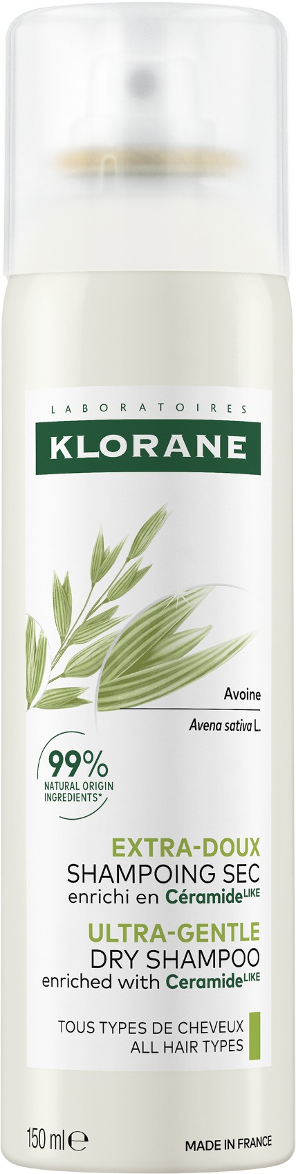 KLORANE Suchý šampon ovsem a ceramidy 150 ml