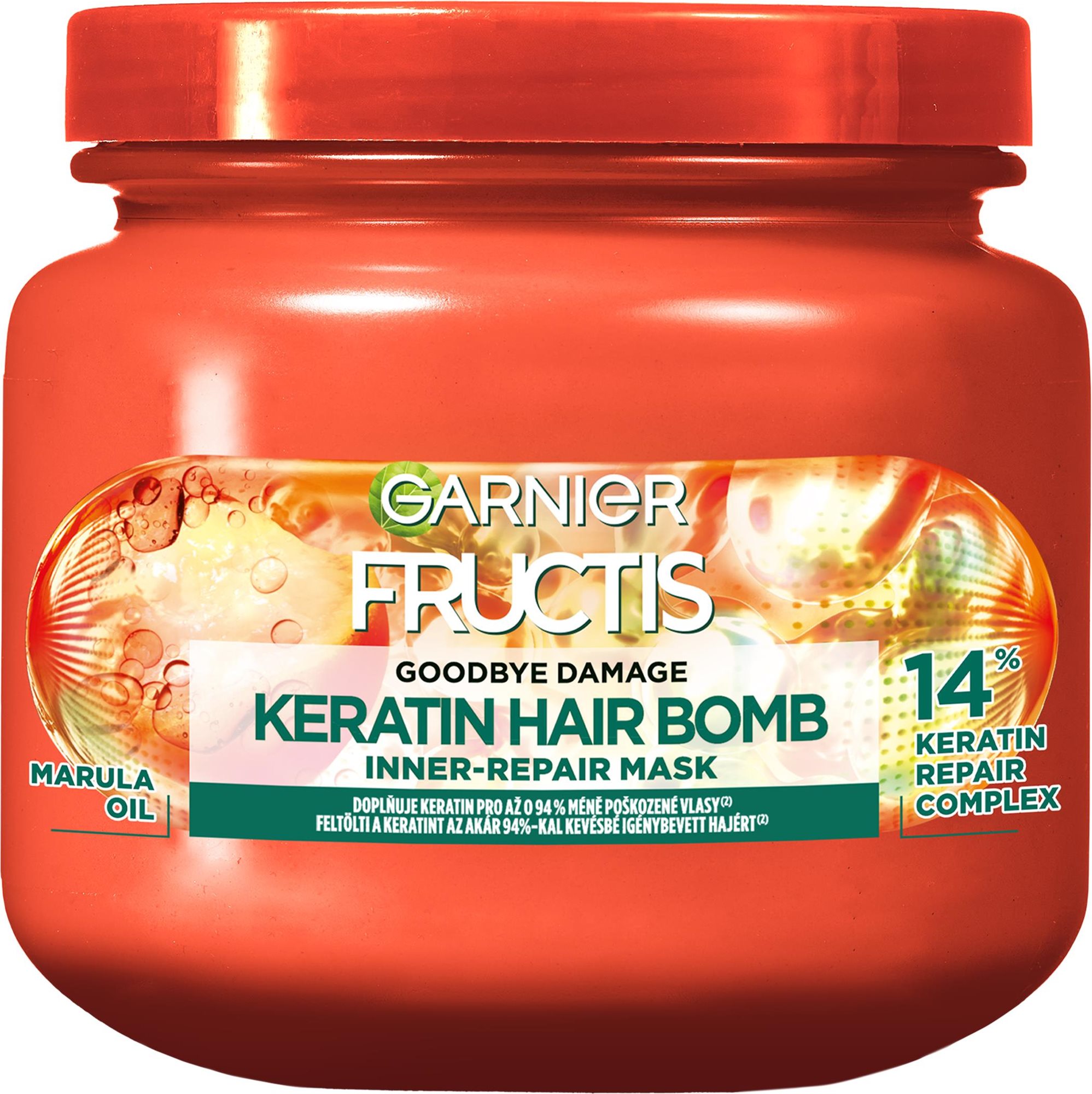GARNIER Fructis Goodbye Damage Keratin Hair Bomb Maska na vlasy, 320 ml