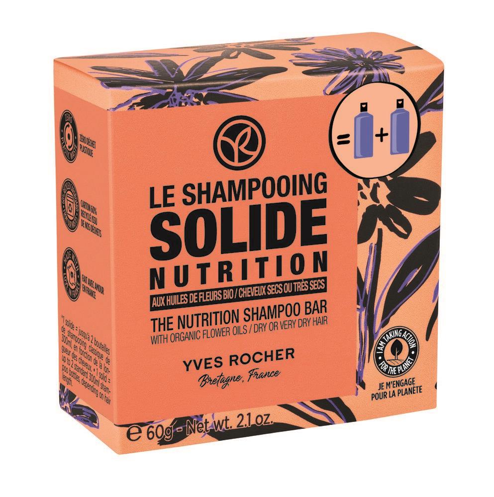 YVES ROCHER Le Shampooing Solide Nutrition 60 g