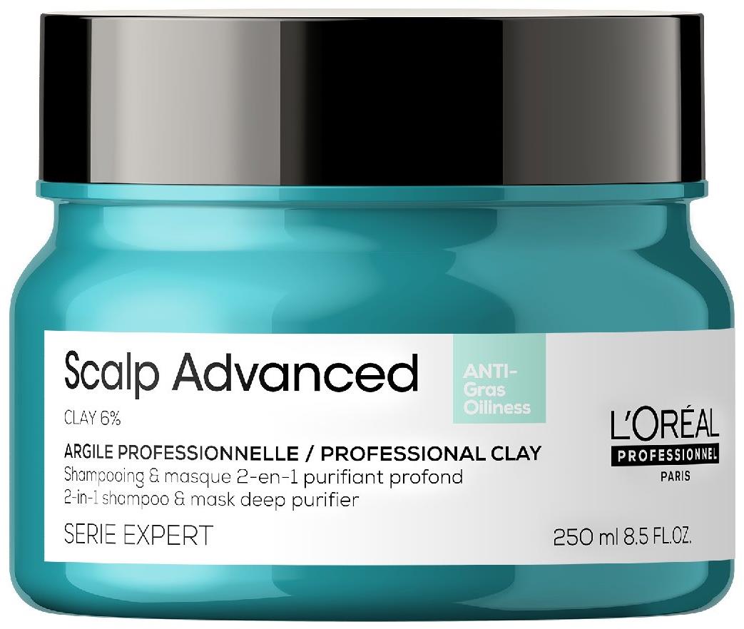 L'ORÉAL PROFESSIONNEL Serie Expert Scalp Advanced Anti-Oiliness 2-in-1 Clay 250 ml