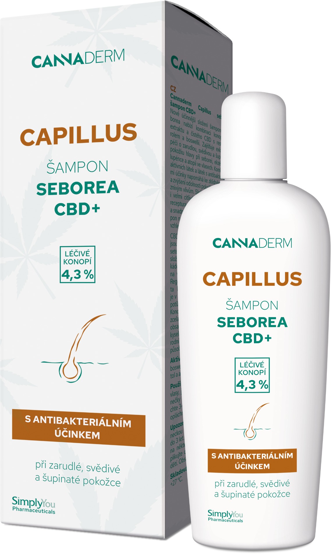 CANNADERM Capillus Seborea CBD+ šampon 150 ml