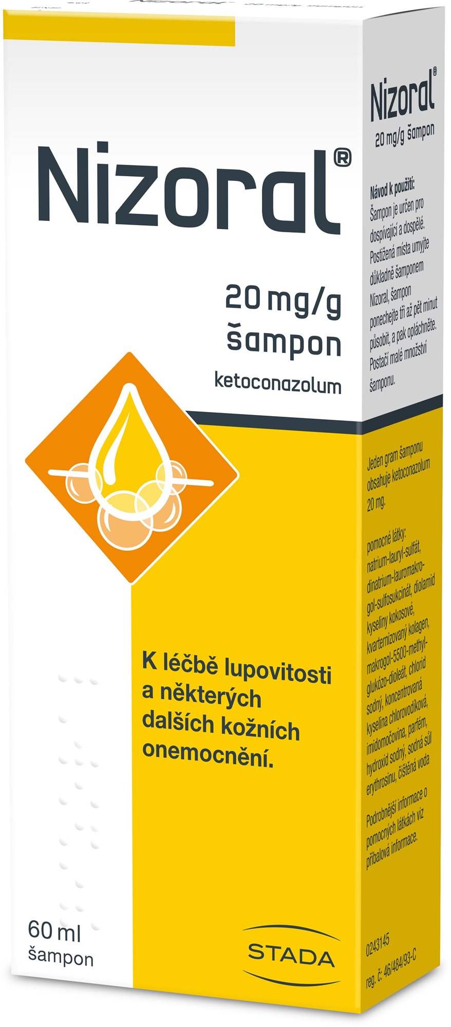 Nizoral 20 mg/g šampon 60 ml