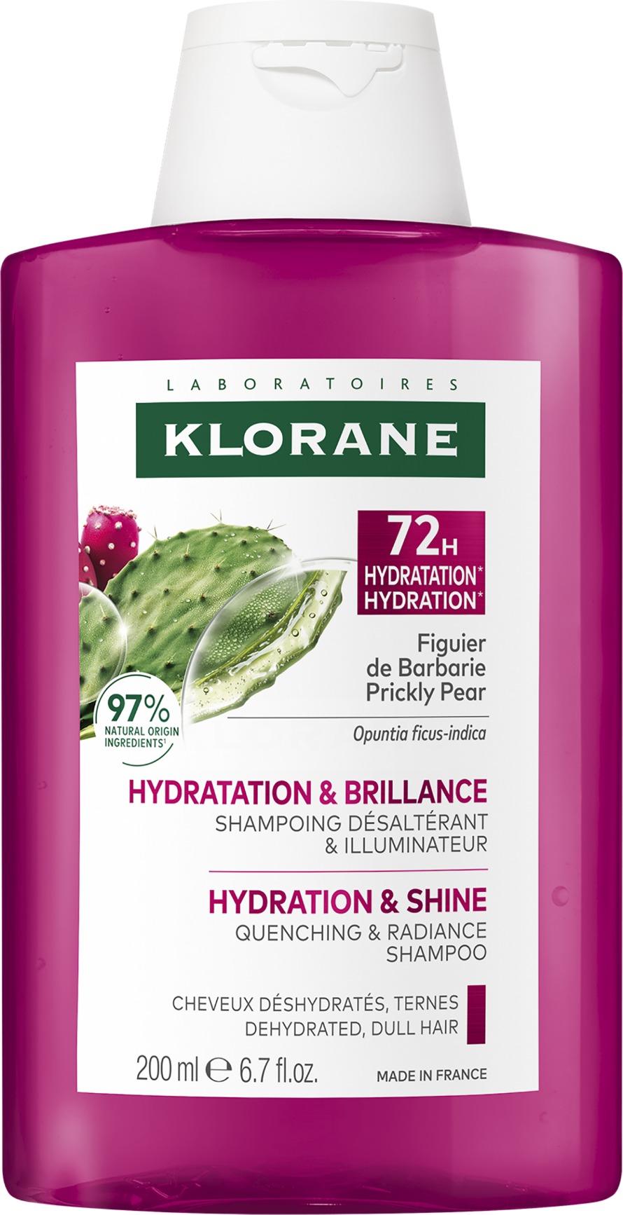 KLORANE Hydratační s opuncií 200 ml