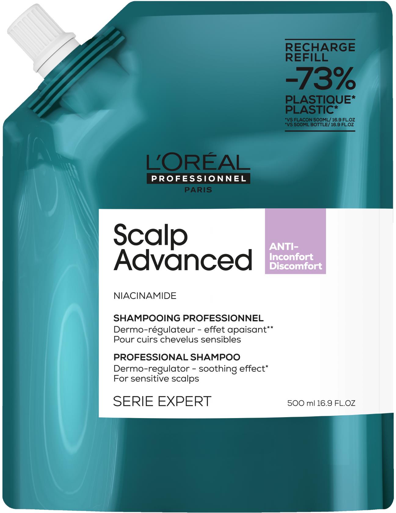 L'ORÉAL PROFESSIONNEL Scalp Advanced Refill Shampoo 500 ml