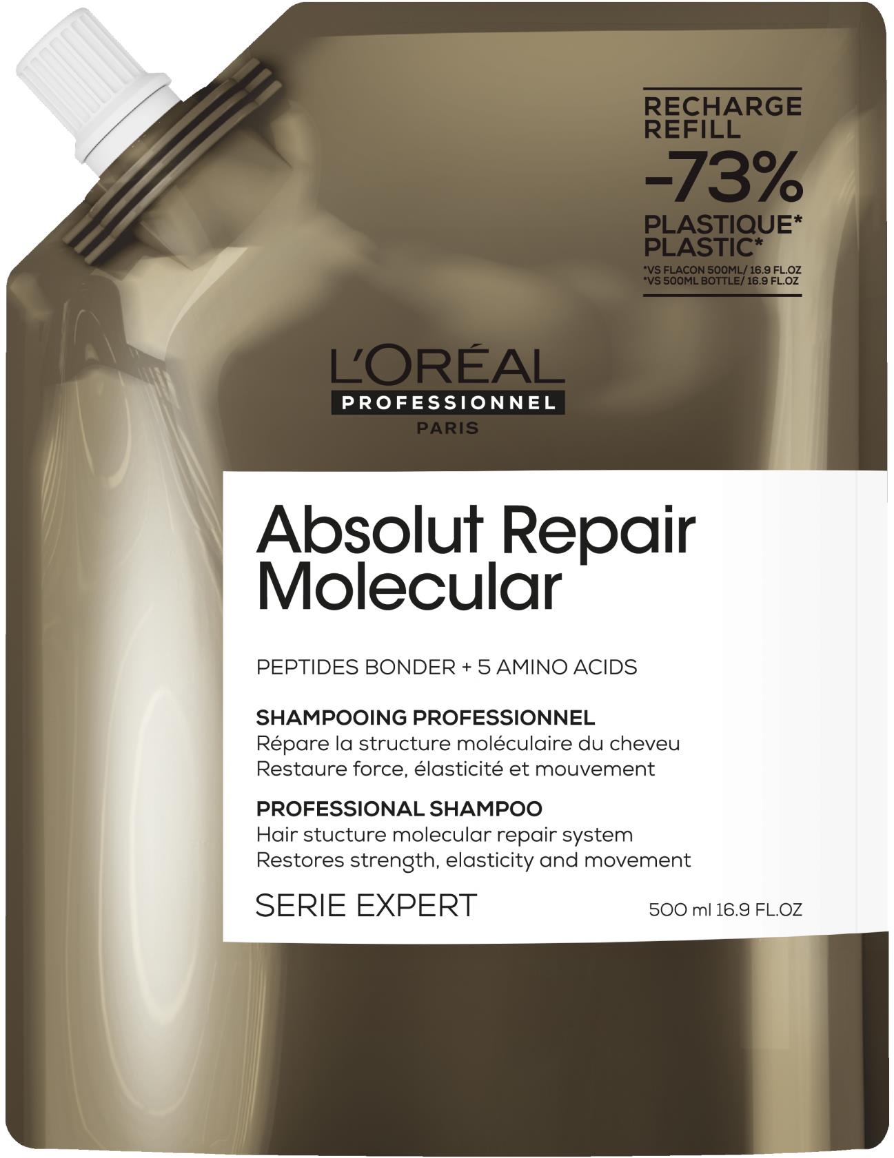 L'ORÉAL PROFESSIONNEL Absolut Repair Molecular Shampoo náhradní náplň 500 ml