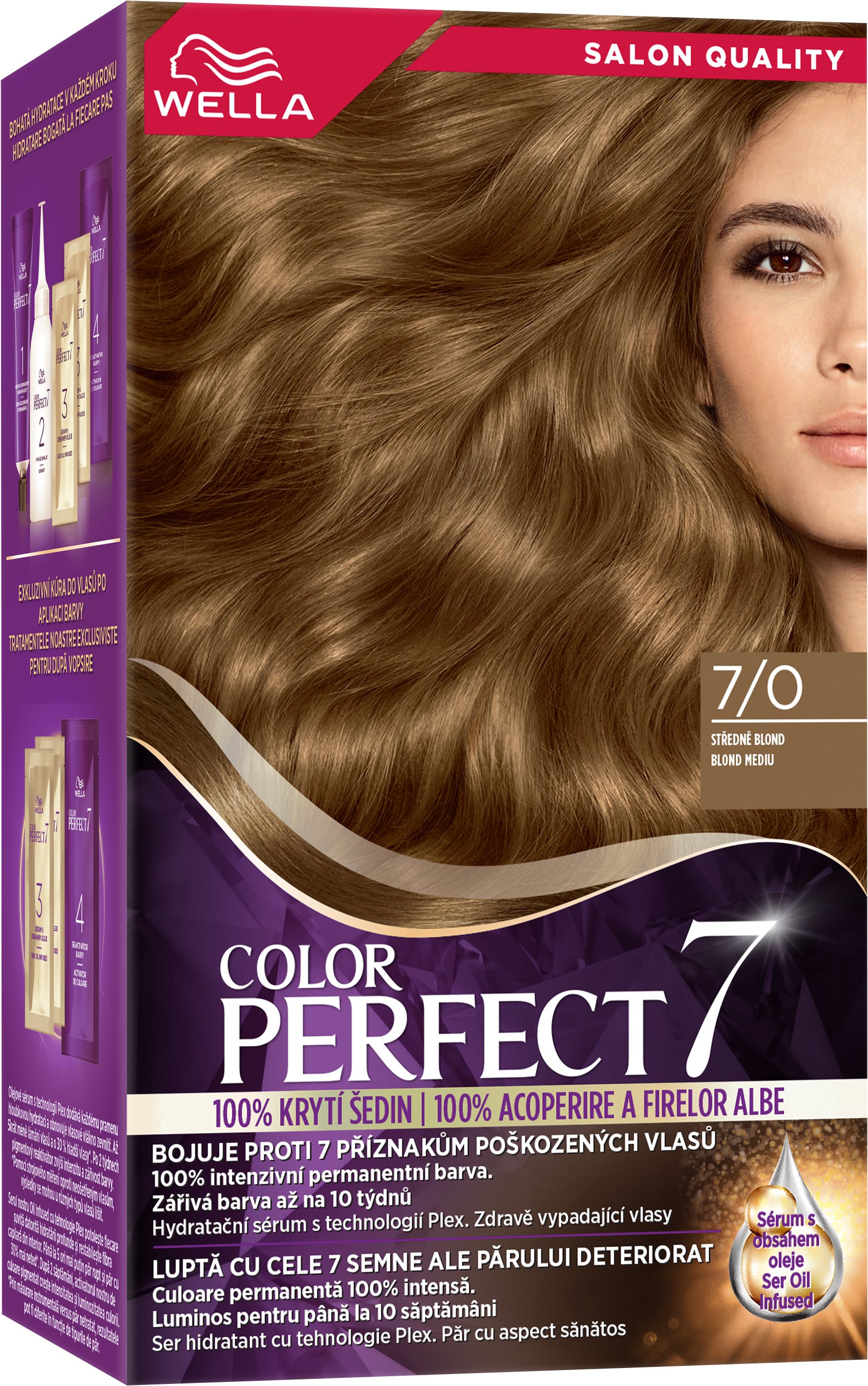 WELLA Color Perfect 7/0 Středně blond 135 ml